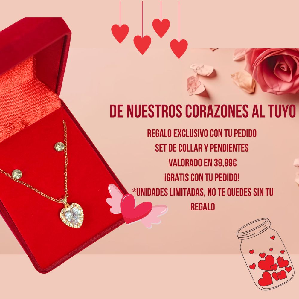 Set collar + pendientes gratis con tu pedido