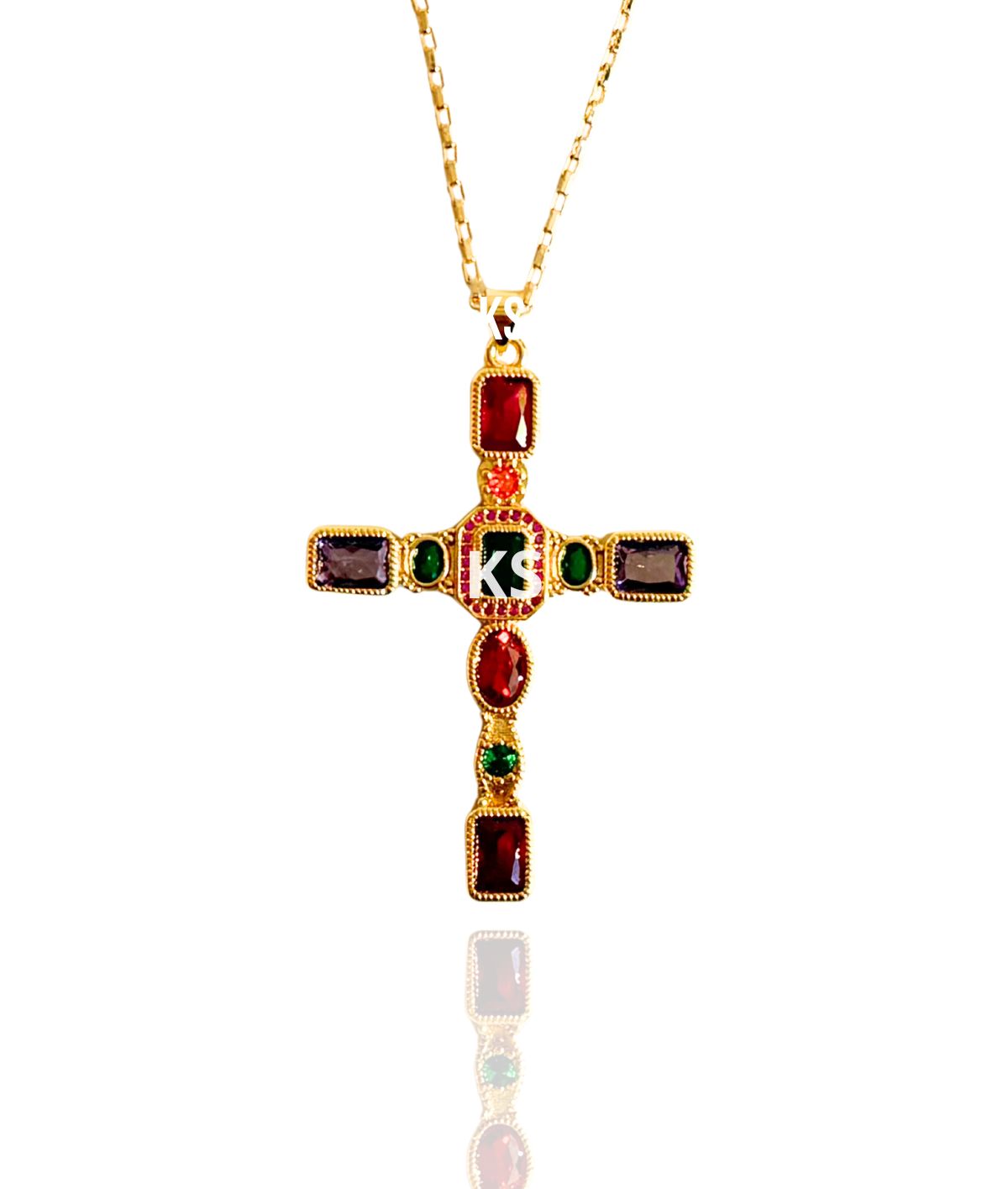 Collar cruz de luna