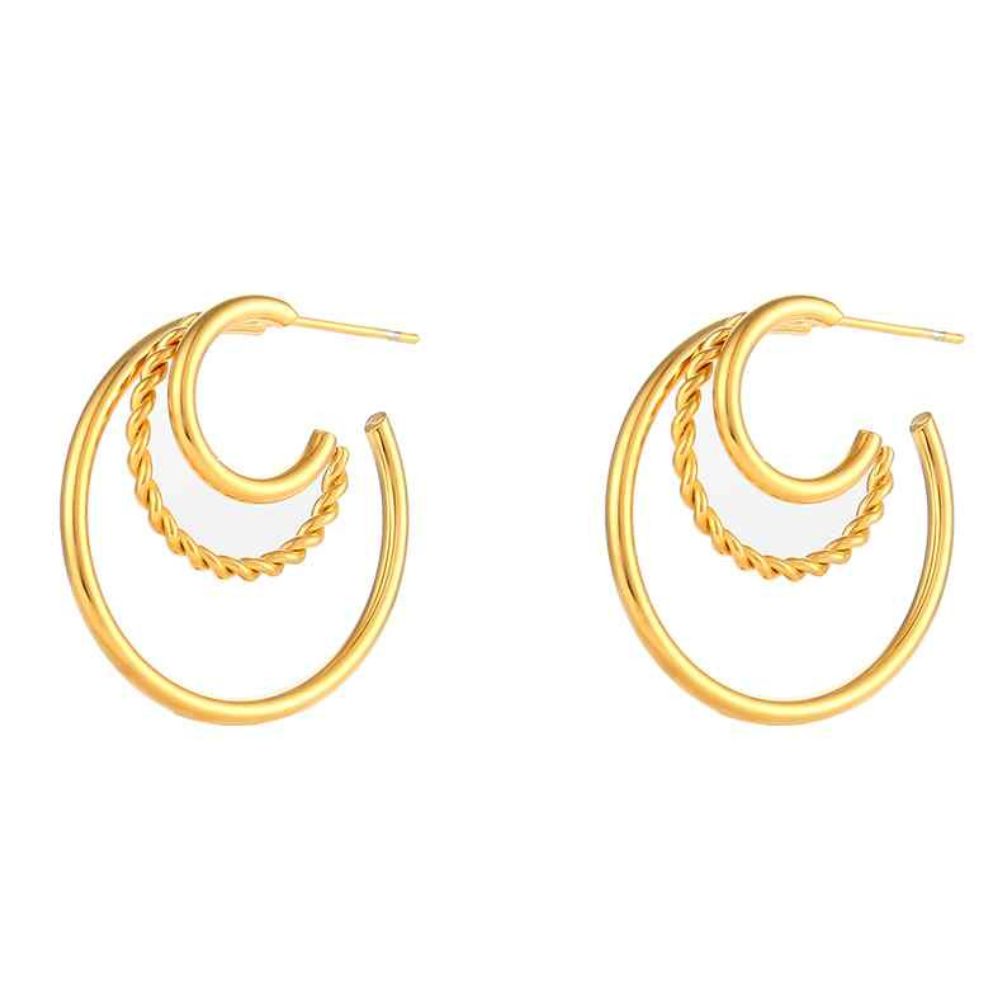 PENDIENTES DELIA 18K GOLD PLATED