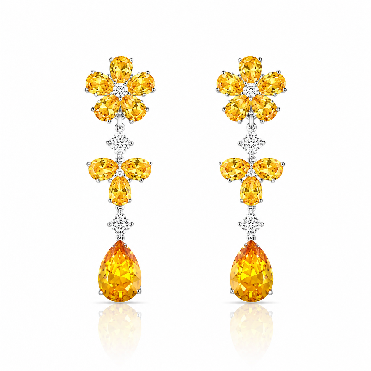 Pendientes flor