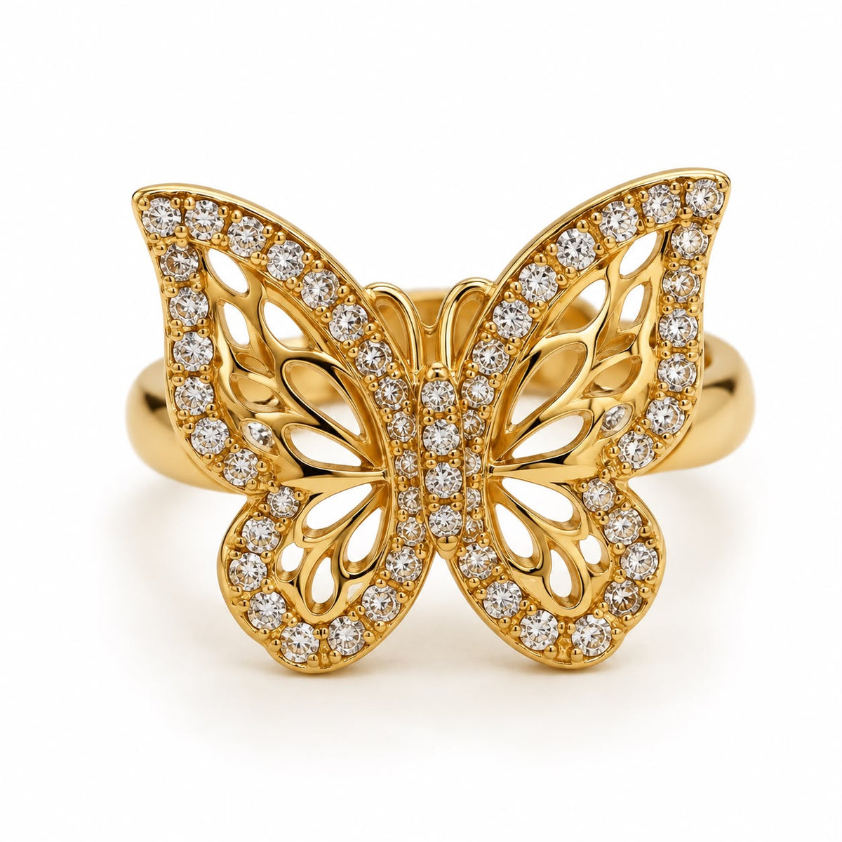 Anillo mariposa ajustable