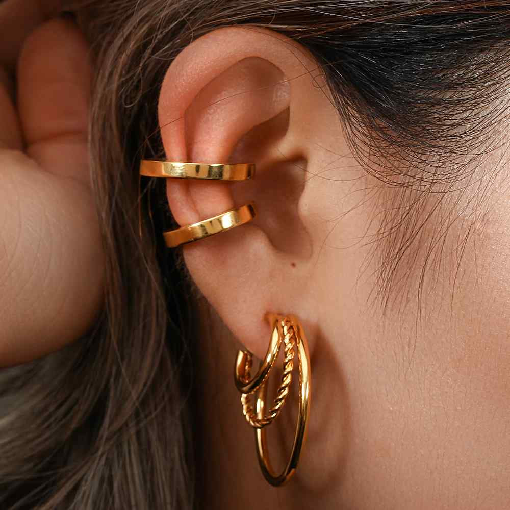 PENDIENTES DELIA 18K GOLD PLATED