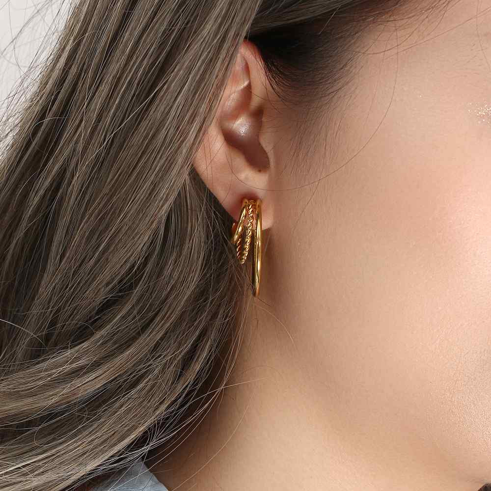 PENDIENTES DELIA 18K GOLD PLATED