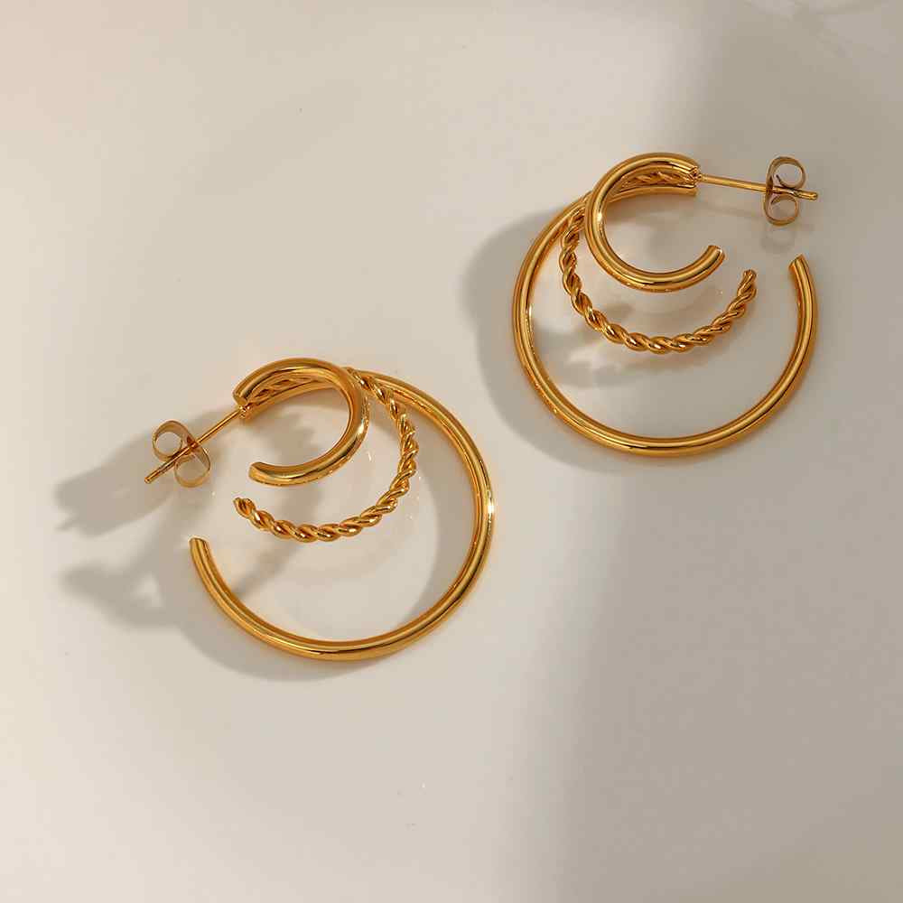 PENDIENTES DELIA 18K GOLD PLATED