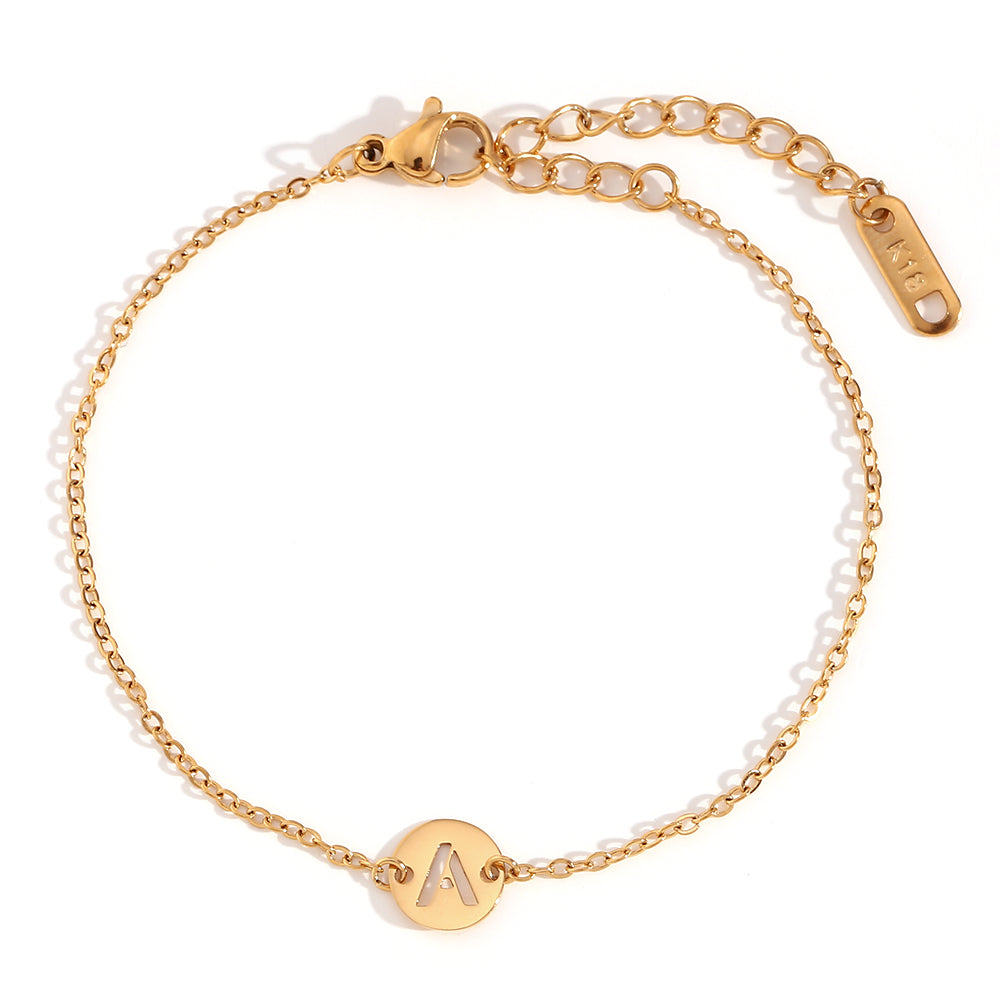 PULSERA INICIAL 18K GOLD PLATED