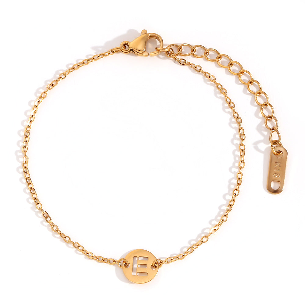 PULSERA INICIAL 18K GOLD PLATED