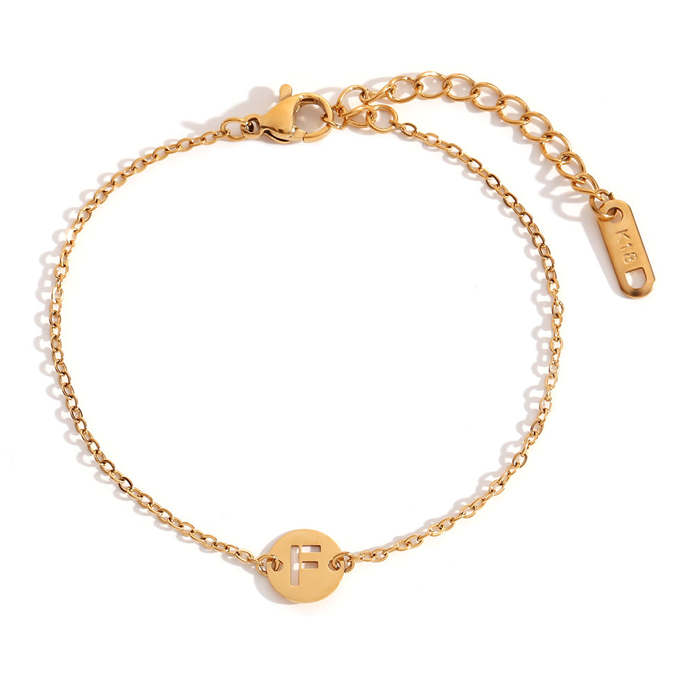 PULSERA INICIAL 18K GOLD PLATED