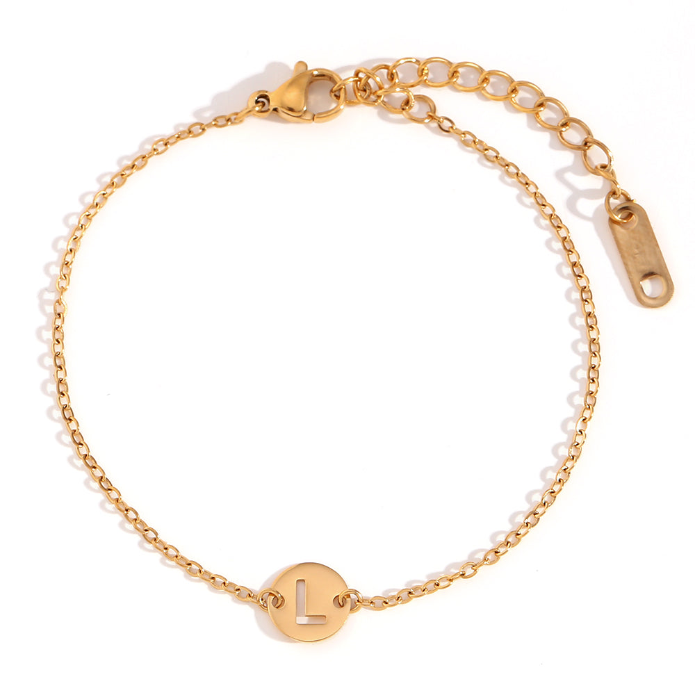 PULSERA INICIAL 18K GOLD PLATED