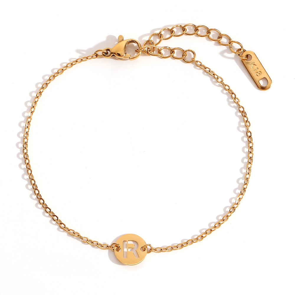 PULSERA INICIAL 18K GOLD PLATED