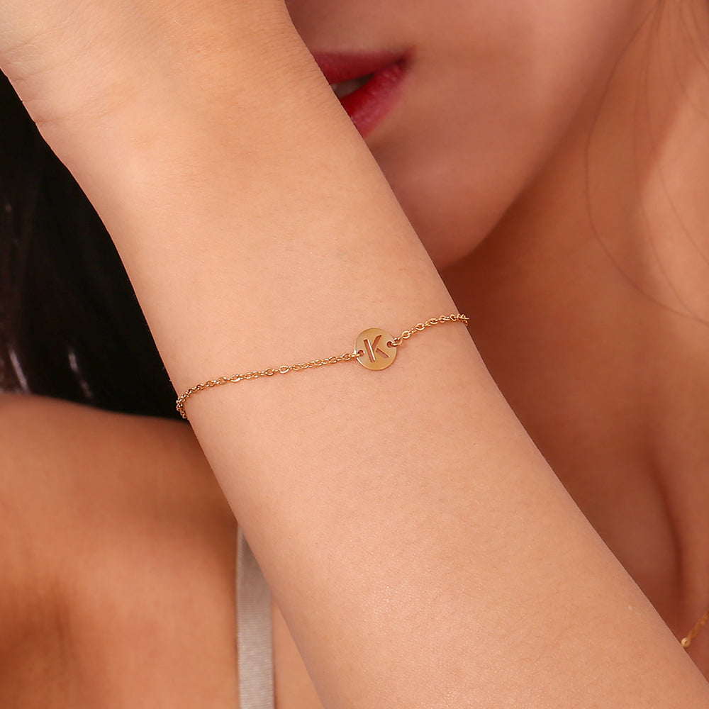 PULSERA INICIAL 18K GOLD PLATED