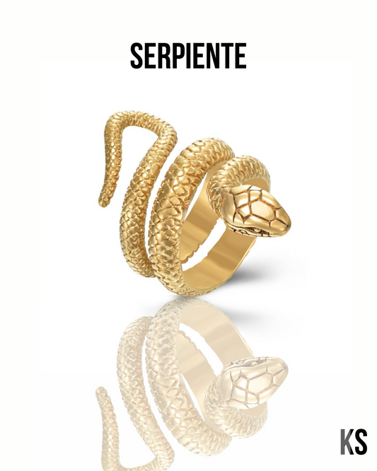 ANILLO SERPIENTE 18K GOLD PLATED